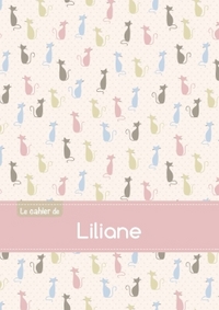 Le cahier de Liliane - Blanc, 96p, A5 - Chats