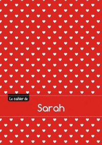 CAHIER SARAH BLANC,96P,A5 PETITSCoeURS