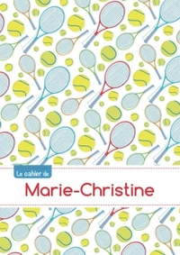 CAHIER MARIE CHRISTINE BLANC,96P,A5 TENNIS
