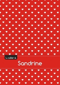 CAHIER SANDRINE BLANC,96P,A5 PETITSCoeURS