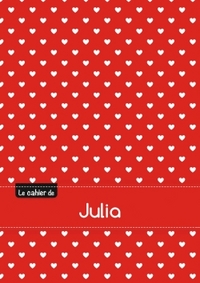 Le cahier de Julia - Blanc, 96p, A5 - Petits c urs