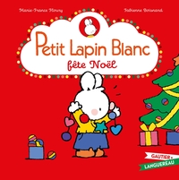 PETIT LAPIN BLANC FETE NOEL