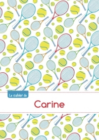 Le cahier de Carine - Blanc, 96p, A5 - Tennis