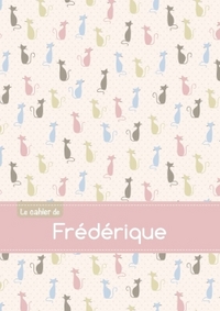 Le cahier de Frédérique - Blanc, 96p, A5 - Chats