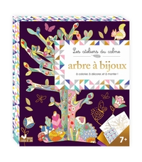 Arbre à bijoux à strass - boîte avec accessoires