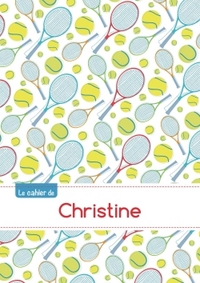 Le cahier de Christine - Blanc, 96p, A5 - Tennis