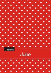 Le cahier de Julie - Blanc, 96p, A5 - Petits c urs