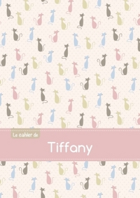 CAHIER TIFFANY BLANC,96P,A5 CHATS