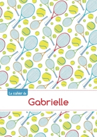 Le cahier de Gabrielle - Blanc, 96p, A5 - Tennis