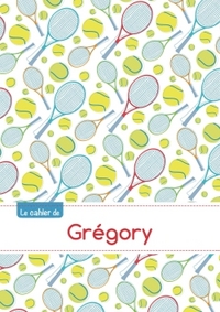 Le cahier de Grégory - Blanc, 96p, A5 - Tennis