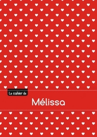 CAHIER MELISSA BLANC,96P,A5 PETITSCoeURS
