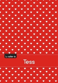 CAHIER TESS BLANC,96P,A5 PETITSCoeURS