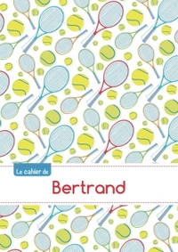 Le cahier de Bertrand - Petits carreaux, 96p, A5 - Tennis