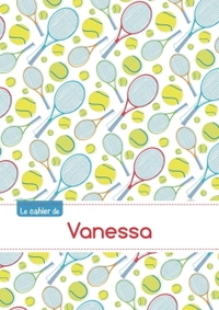 CAHIER VANESSA BLANC,96P,A5 TENNIS