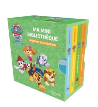 LA PAT' PATROUILLE - MA MINI BIBLIOTHEQUE - MISSION EXPLORATION - MINI BIBLIOTHEQUE 4 LIVRES CARTONN