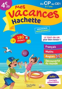 MES VACANCES HACHETTE - DU CP AU CE1 - CAHIER DE VACANCES 2022