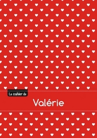 CAHIER VALERIE BLANC,96P,A5 PETITSCoeURS