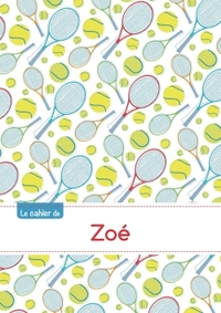 CAHIER ZOE BLANC,96P,A5 TENNIS