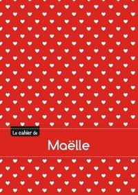 CAHIER MAELLE BLANC,96P,A5 PETITSCoeURS