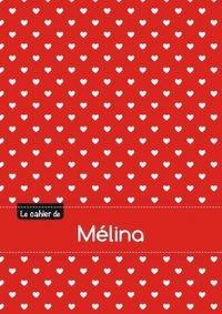CAHIER MELINA BLANC,96P,A5 PETITSCoeURS