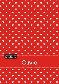 CAHIER OLIVIA BLANC,96P,A5 PETITSCoeURS