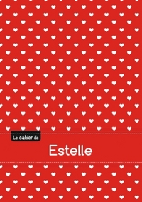 Le cahier d'Estelle - Blanc, 96p, A5 - Petits c urs