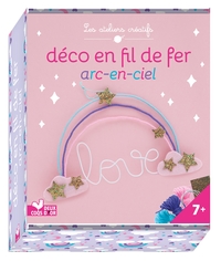 DECO EN FIL DE FER ARC-EN-CIEL - MINI COFFRET AVEC ACCESSOIRES