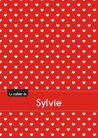 CAHIER SYLVIE BLANC,96P,A5 PETITSCoeURS