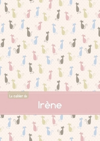 Le cahier d'Irène - Blanc, 96p, A5 - Chats