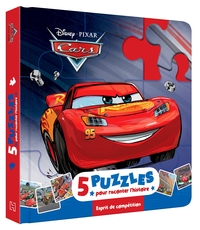 CARS - MON PETIT LIVRE PUZZLE - 5 PUZZLES 9 PIECES - DISNEY PIXAR