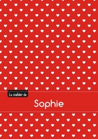 CAHIER SOPHIE BLANC,96P,A5 PETITSCoeURS
