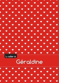 Le cahier de Géraldine - Blanc, 96p, A5 - Petits c urs