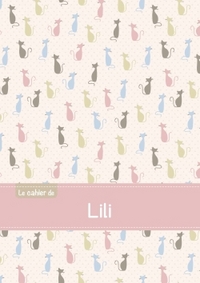 Le cahier de Lili - Blanc, 96p, A5 - Chats