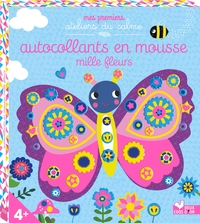 AUTOCOLLANTS EN MOUSSE MILLE FLEURS - BOITE AVEC ACCESSOIRES