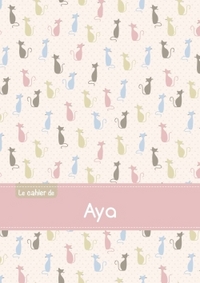 Le cahier d'Aya - Blanc, 96p, A5 - Chats