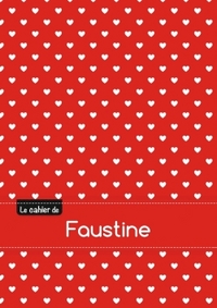 Le cahier de Faustine - Blanc, 96p, A5 - Petits c urs