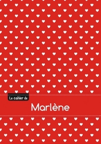 CAHIER MARLENE BLANC,96P,A5 PETITSCoeURS