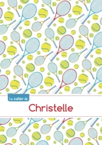 Le cahier de Christelle - Blanc, 96p, A5 - Tennis
