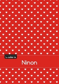 CAHIER NINON BLANC,96P,A5 PETITSCoeURS