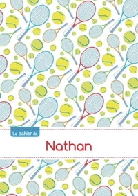 CAHIER NATHAN BLANC,96P,A5 TENNIS