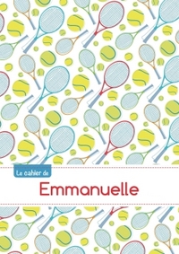Le cahier d'Emmanuelle - Blanc, 96p, A5 - Tennis