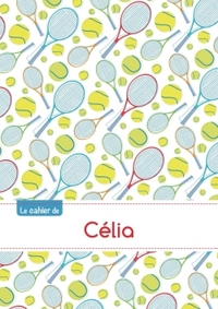 Le cahier de Célia - Blanc, 96p, A5 - Tennis