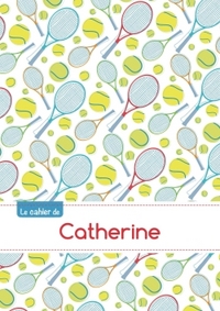 Le cahier de Catherine - Blanc, 96p, A5 - Tennis