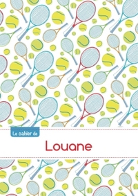 Le cahier de Louane - Blanc, 96p, A5 - Tennis