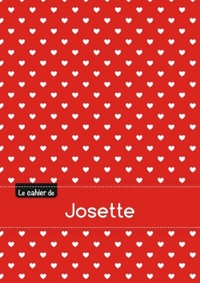Le cahier de Josette - Blanc, 96p, A5 - Petits c urs