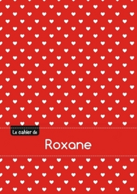 CAHIER ROXANE BLANC,96P,A5 PETITSCoeURS