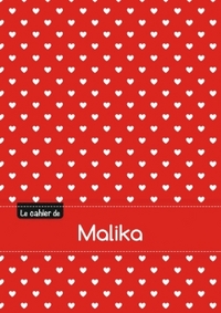 CAHIER MALIKA BLANC,96P,A5 PETITSCoeURS
