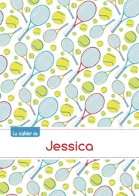 Le cahier de Jessica - Petits carreaux, 96p, A5 - Tennis