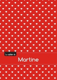 CAHIER MARTINE BLANC,96P,A5 PETITSCoeURS