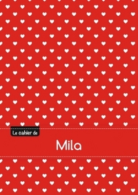 CAHIER MILA BLANC,96P,A5 PETITSCoeURS
